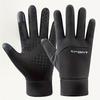 1 Pair Thermal Water-Resistant Touchscreen-Compatible Cold Weather Handwear for Men & Women - Polyester Knit Fabric,Ideal for Driving, Running,Cycling