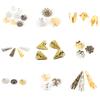 Mix Color Metal Flower Petal End Spacer Hallow Beads Caps Charms Bead Cups For Jewelry Necklace Making Supplie