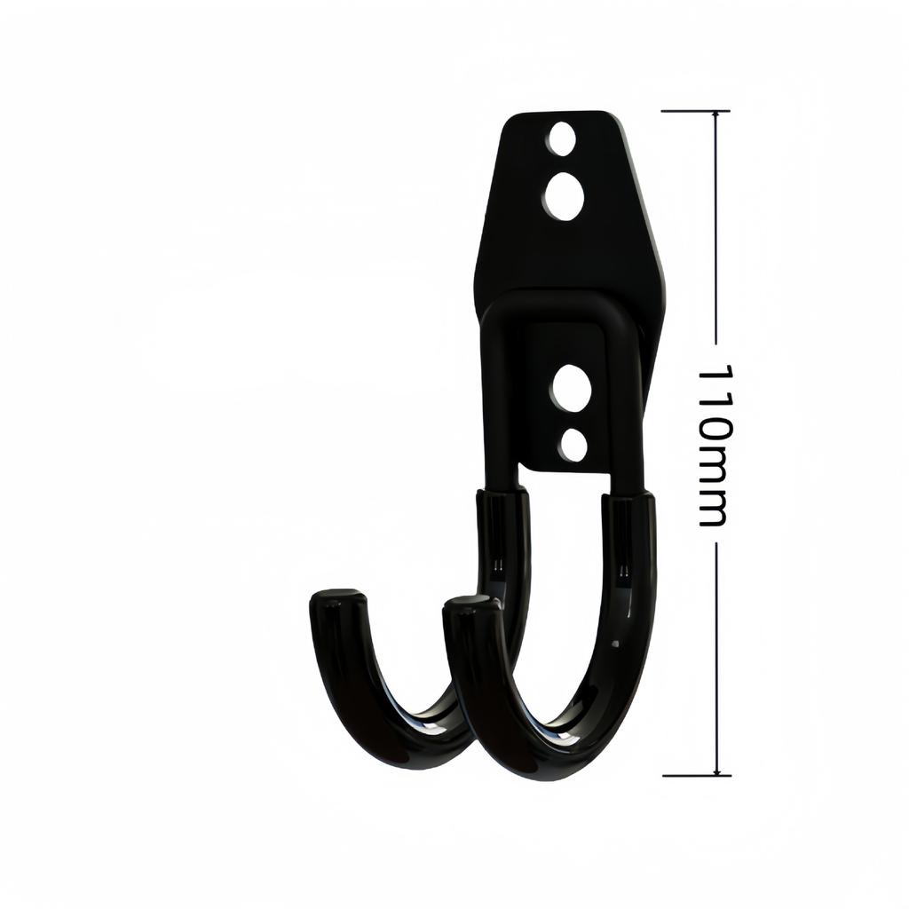 1 шт. Велосипедный гаражный крюк для тяжелого хранения, крепеж, настенное крепление, нескользящий подвесной крюк, высокая грузоподъемность, квадратный металлический крюк, садовый инструмент