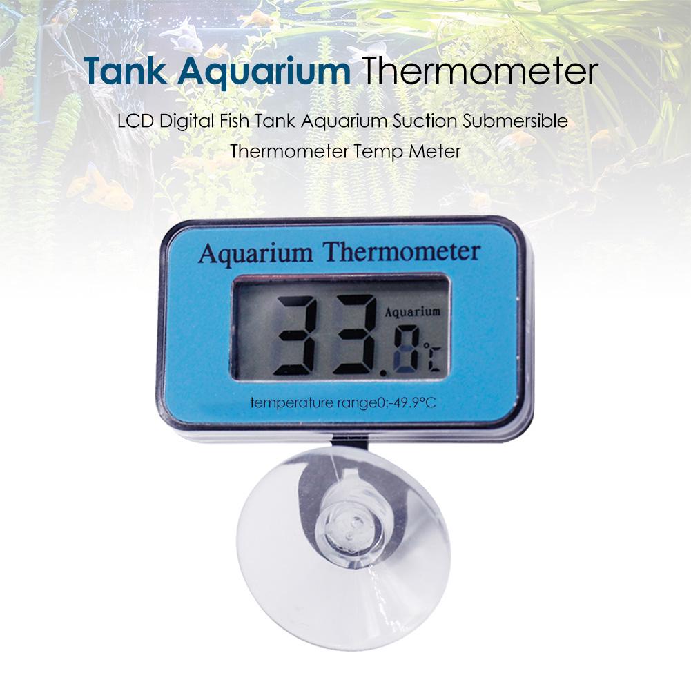LCD Digital Fish Tank Aquarium Thermometer Elaborate Manufacture Prolonged Suction Water Temp Meter -50 to 70℃