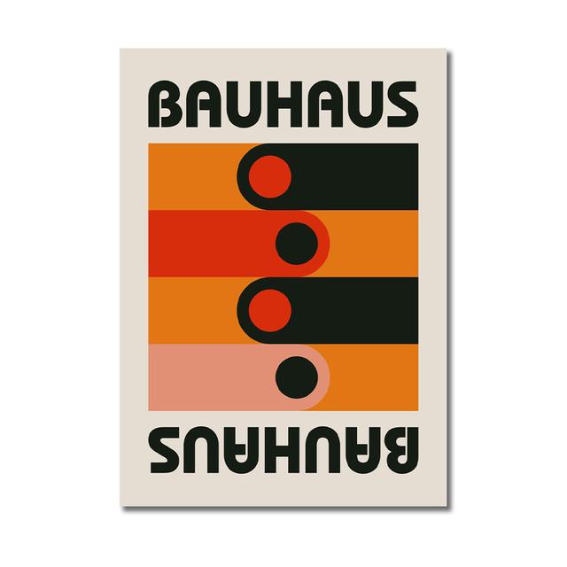Абстрактный: Плакат Bauhaus Ausstellung, современная геометрия, скандинавская настенная живопись, холст, живопись, эстамп