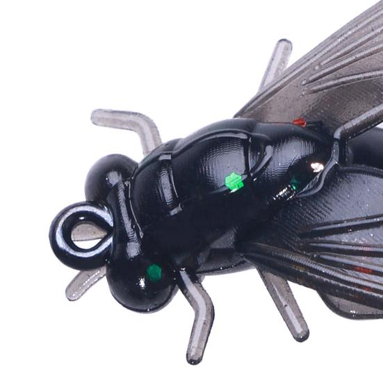 15 шт. Бионические приманки для нахлыстовой рыбалки, Реалистичные, Мини-размера, Портативные мушки, Набор рыболовных приманок, Свимбейты для морской и пресноводной рыбалки