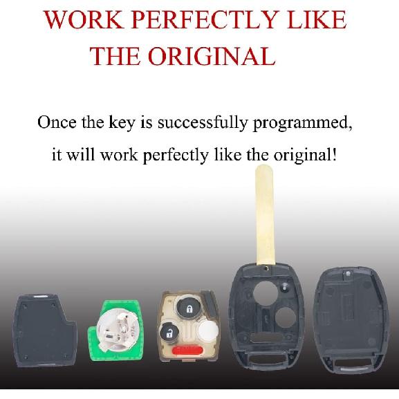 MechanMagic Key Fob Remote Replacement Fits for Honda Pilot 2005 2006 2007 2008 CWTWB1U545 Keyless Entry Remote Control 35111-S9V-325(Pack of 2)