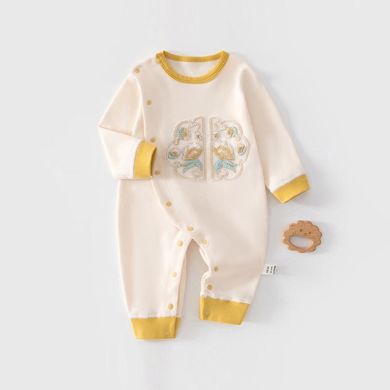 Унисекс Боди-пижама для малыша без бирки - Одежда для ползания на улице Весна и Осень