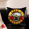 Подушка декоративная G-Guns-S N R-Rosess для дивана, комнаты, офиса. Чехол с принтом. Подарок на День святого Валентина. На заказ