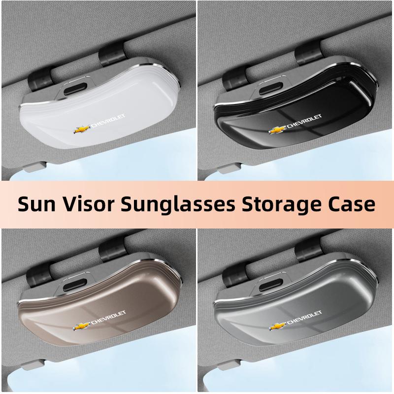 Car Glasses Clip Sunglasses Box Genesis Sun Visor Eyeglasses Card Ticket Holder For Chevrolet CRUZE Spark Captiva Epica SS Onix
