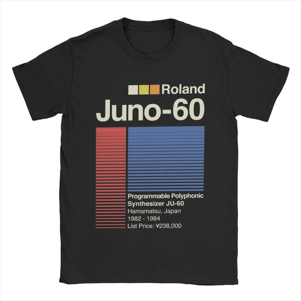Мужская футболка Juno 60 Horizontal Roland, хлопковая одежда, новинка, футболка с коротким рукавом и круглым вырезом, подарочная футболка