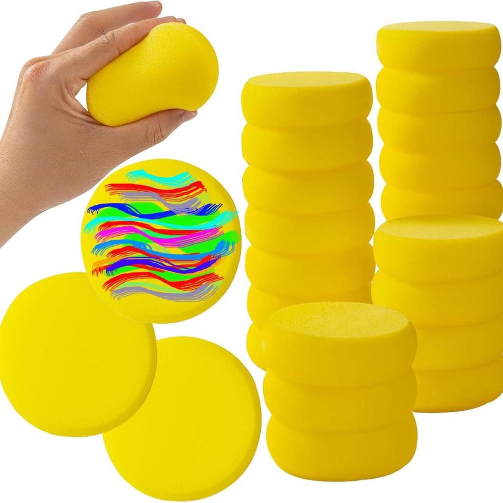 Суперабсорбирующая круглая губчатая кисть для DIY-живописи гуашью и акварелью