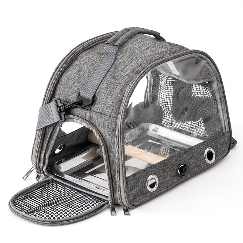 Portable Waterproof Bird & Small Pet Carrier: Foldable Bag for Hamsters, Parrots, Pigeons, Mynas, and Cockatiels.