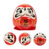 TOYMYTOY Set of 2 Daruma Egg Daruma Fortune Ceramic Ornament Chart Mini Sera