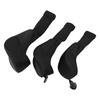 3Pcs Golf Club Head Covers 1 3 5 UT Breathable Mesh Long Neck Portable Golf Club Headcovers Set for Men Women Black