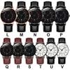 Fashion Sport Men's Stainless Steel Case Leather Band Quartz Analog Wrist Watch