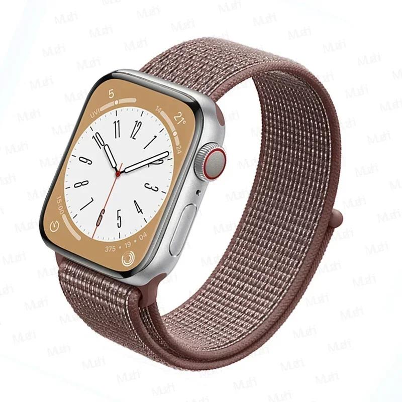 Нейлоновый ремешок-петля для ремешков Apple Watch 46 мм 44 мм 40 мм 45 мм 41 мм 42 мм Спортивный браслет iwatch Ultra 2 49 мм Серии 10 9 8 se 7 6 5 4 Ремешок