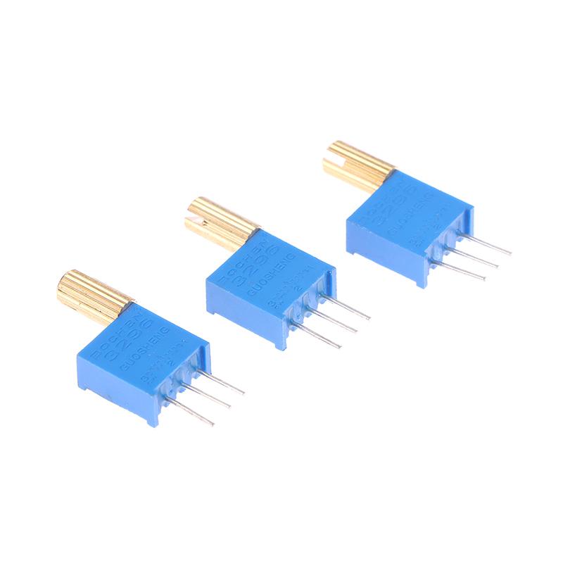 5 шт. 3296 Вт многооборотный регулируемый потенциометр 1K2K5K10K20K50K100K200K500K1M металлический вал длинная ручка