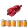 Universal 8mm CNC Aluminum Alloy Petrol Gas Filter For Mini Pocket Motorcycle Dirt Pit Bike Scoote ATV Quad Go Kart Buggy Parts