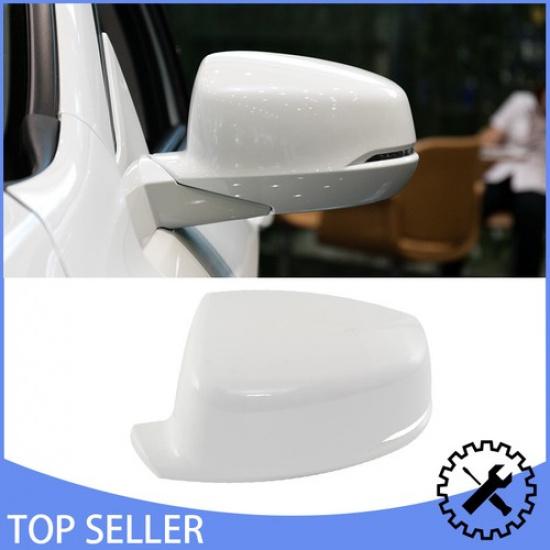 White Left Side Door Mirror Cover Cap W/ Turn Signal For Honda Accord 2013-2017