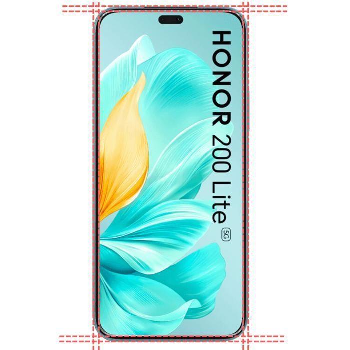 Film de Protection Écran - Phonillico - Honor 200 Lite 5G - Verre Trempé - Pack de 2 - Résistant aux rayures