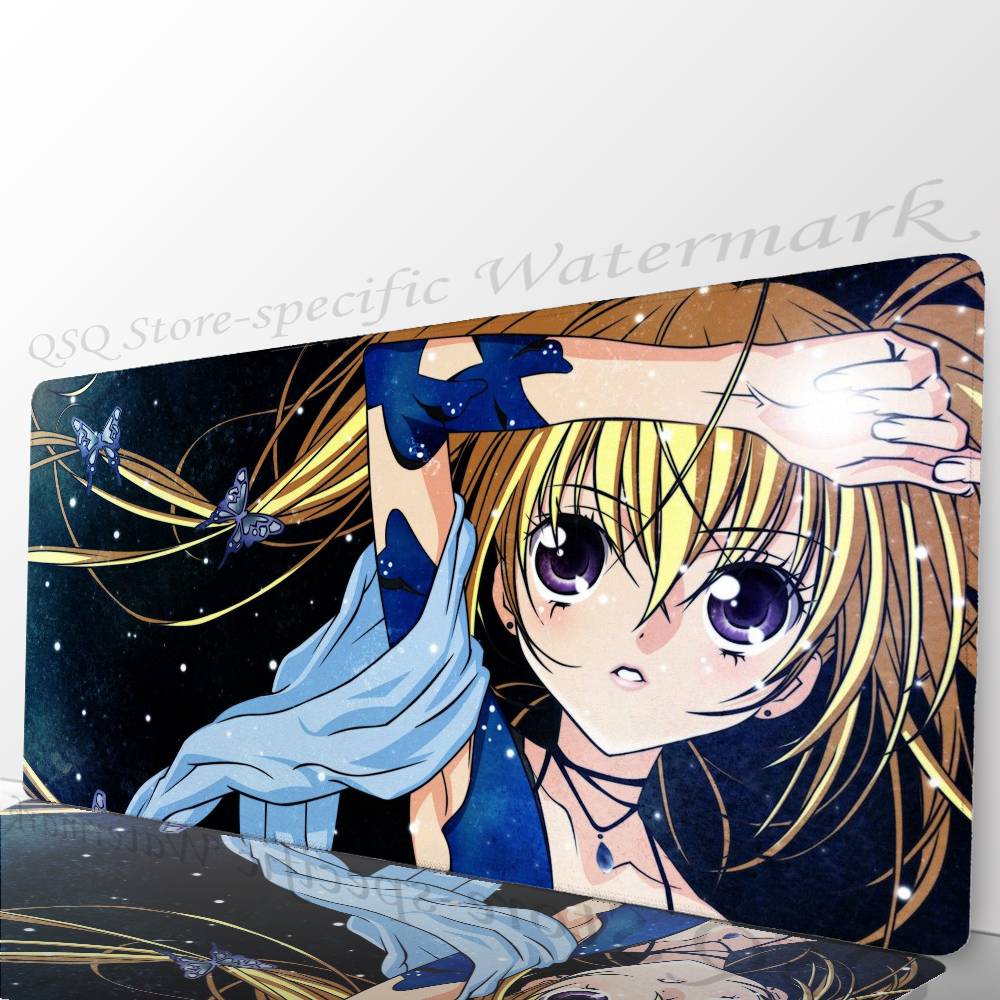 Хошина Утау Анимация S-shugo Chara Коврик для мыши Коврик для стола С подкладкой Игровые аксессуары Prime Gaming XXL Коврик для клавиатуры Коврик