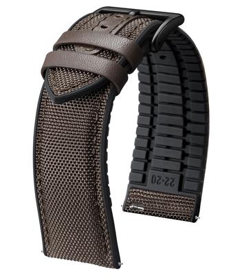 Нейлоновый силиконовый ремешок для часов 18 мм 19 мм 20 мм 21 мм 22 мм быстросъемный брезентовый и резиновый гибридный ремешок для замены ремешка для часов для мужчин и женщин 9 цветов