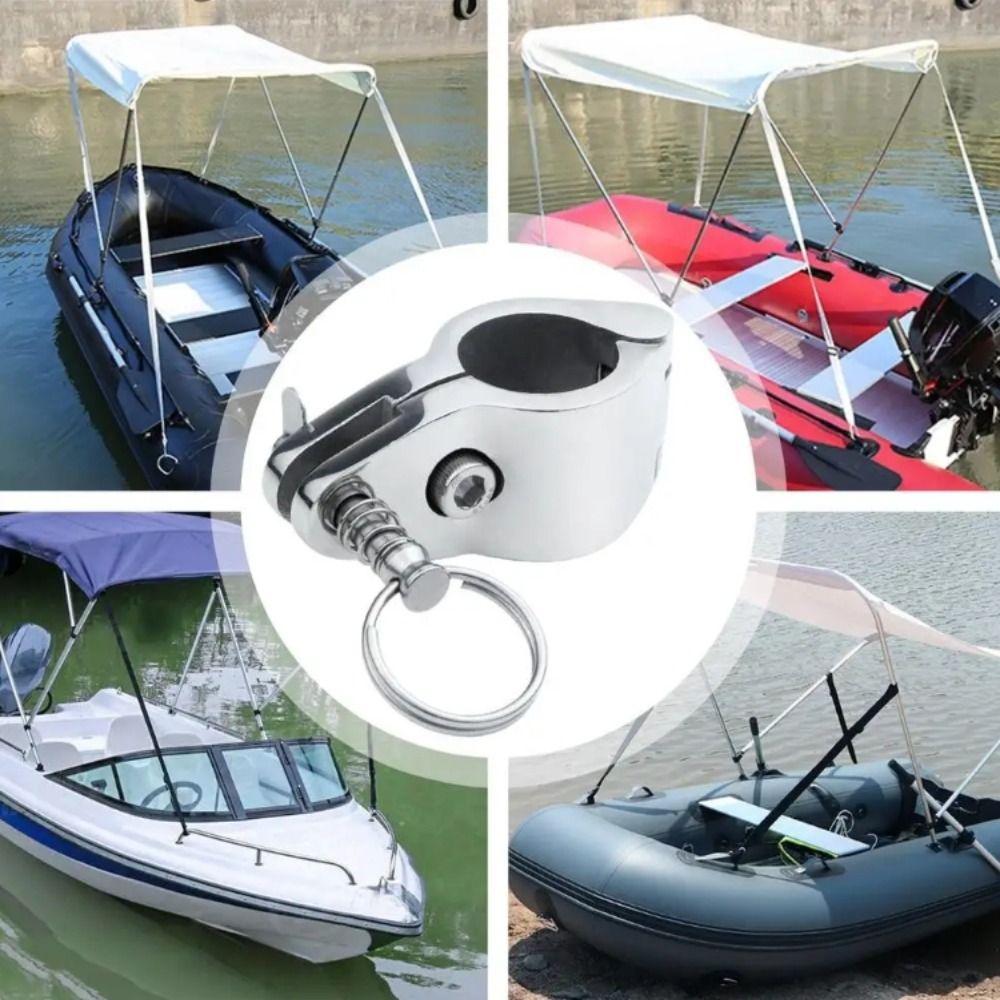 Heavy Duty Boat Top Hinged Jaw Slide Clamp Stainless Steel 316 Marine Hardware Practical Support