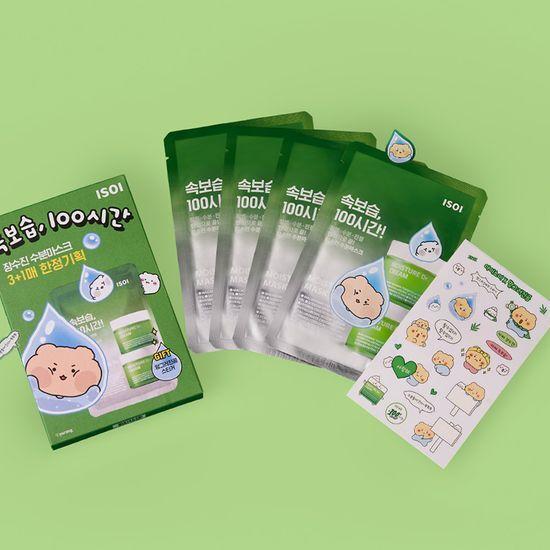 [Дополнительный подарок] Isoi Moisture Dr.. Увлажняющая маска Jang Soo-jin 3+1 шт. (+ Бесплатная наклейка Mangom)