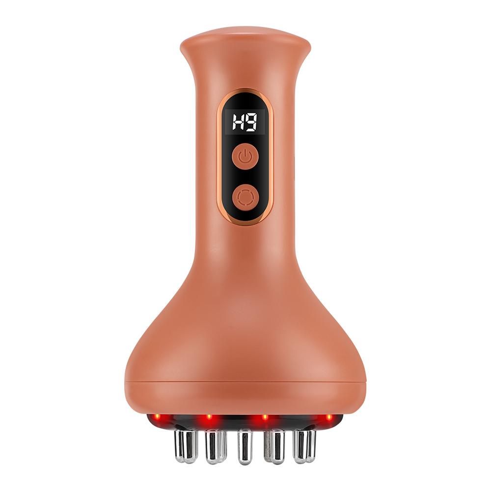 Electric Meridian Brush Body Cupping Massager Microcurrent Vibration Hot Compress Scraping Lymphatic Drainage Machine Fat Burner