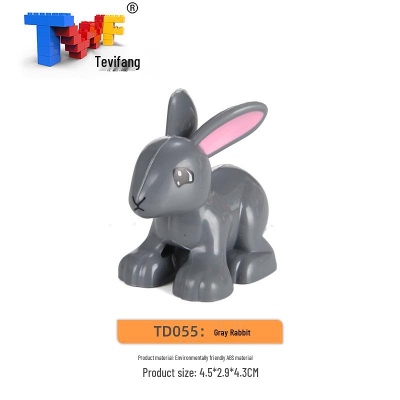 Крупные строительные блоки из частиц: Совместимые Игрушки для Обучения Животным Фермы Прерии Океана для Детей