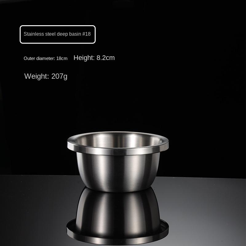 HANYANG 304 Чаша для смешивания из нержавеющей стали, утолщенная миска, широкая миска для супа, круглая миска для выпечки и лапши, для мытья посуды, слива, приготовления пищи