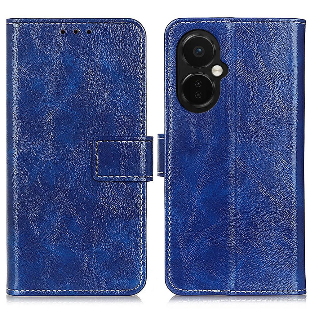 For OnePlus Nord CE 3 Lite 5G/Nord N30 5G Phone Stand Cover PU Leather Retro Crazy Horse Texture Wallet Phone Case