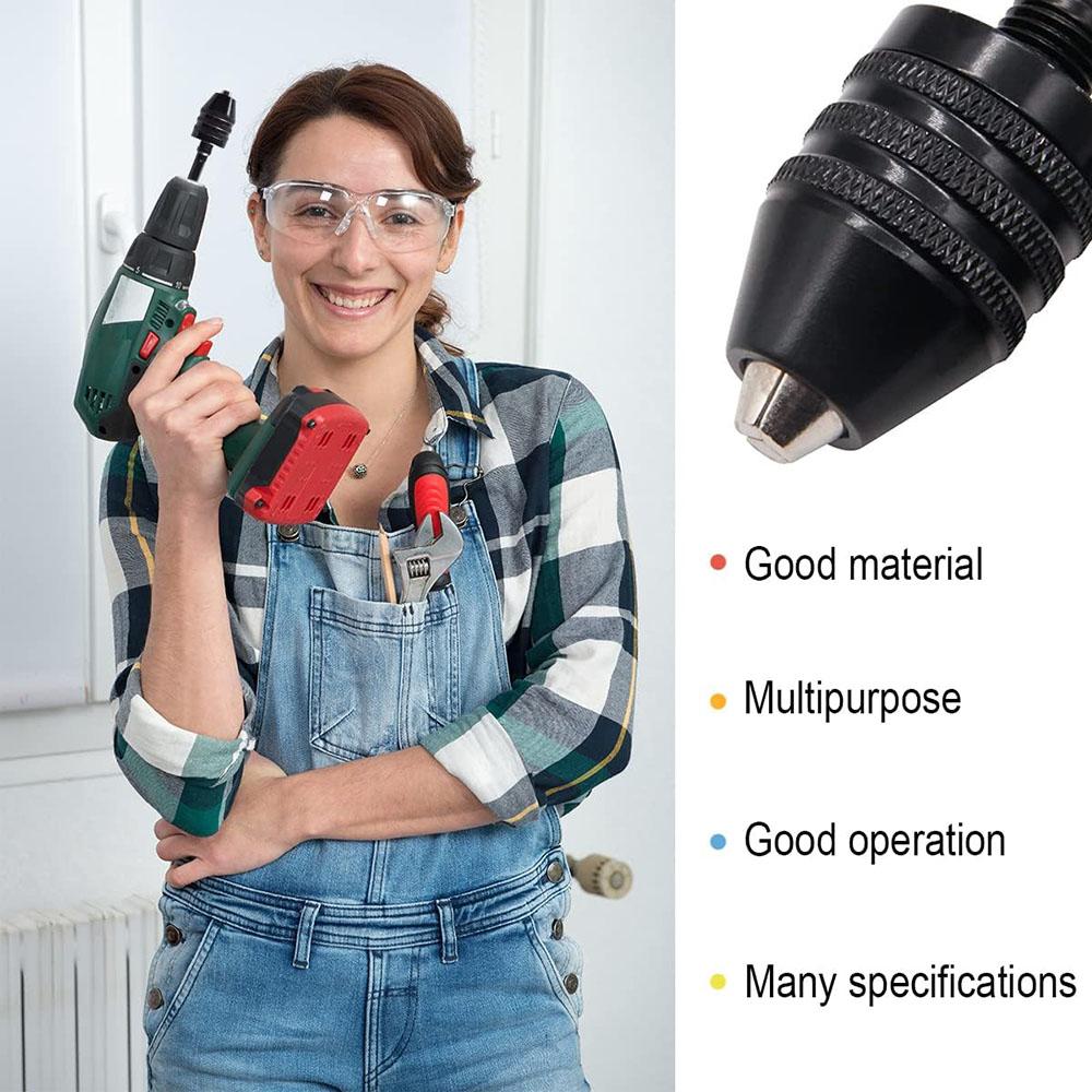 Новый 4 шт. 1/4" Шестигранный хвостовик Бесключевой патрон для дрели Адаптер Биты Быстросменный Конвертер Драйвер