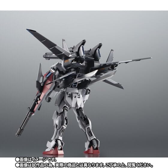 ROBOT Spirits Strike Gundam Приблизительно 125 мм ПВХ АБС Окрашенная Подвижная Фигурка <SIDE MS> GAT-X105 (Восстановленный) + И.В.С.П.. увидеть. АНИМЕ. &