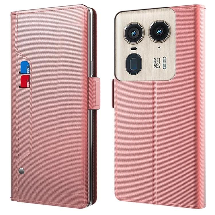 Для Motorola Edge 50 Ultra 5G Moto X50 Ultra 5G чехол из искусственной кожи чехол для телефона с отделениями для карт и зеркалом