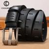 Cowhide Genuine Leather Belts for Men Brand Male Pin Buckle Jeans Cowboy Mens Belt Luxury Designer High Quality Leather Belt Men