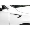 Side Vent Fender Flank Cover Trim For Mercedes-Benz GLC ABS Carbon Fiber 2016-21