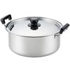 Yoshikawa Mansai Simmering Stainless Induction and Gas Made In SH9863 Pot, 28cm, 7.8L, Steel, Compatible, Tsubame-Sanjo, Japan,