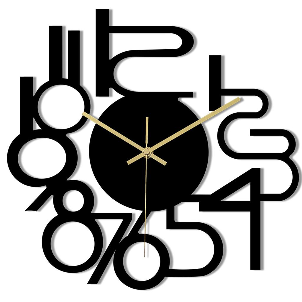 Accurate Timekeeping Modern Wall Clock Non Ticking Battery Operated Wall Clocks Minimalistic Wall Clock for Kitchen