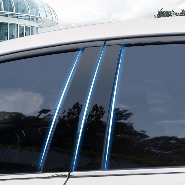 Углеродное волокно подходит для Chevrolet Trailblazer - полированные стойки стойки, обшивка окна, колонка BC