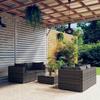 Day and Night - Day and Night 5-piece Garden Furniture Set and Gray Synthetic Rattan Cushions