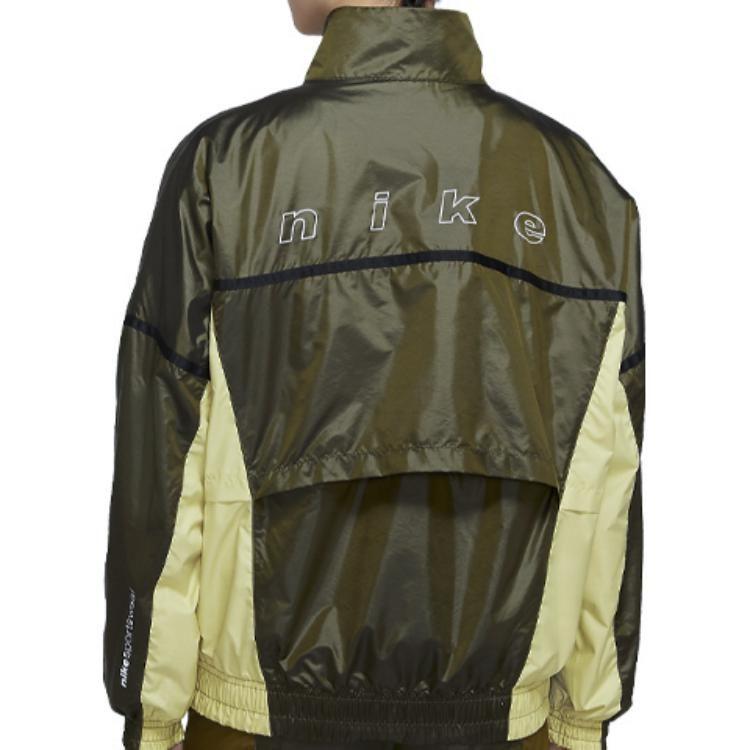 Nike Куртки Мужские Оливково-зеленый Стойка Умеренный Другое CU6390-368