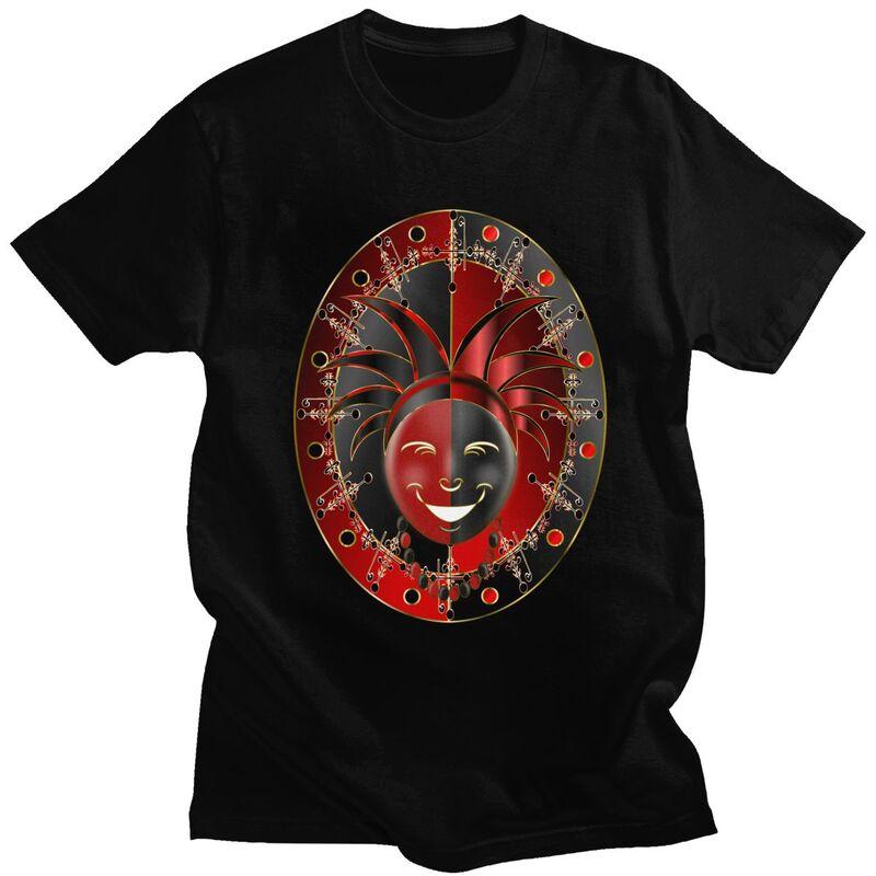 Custom Smiling Eshu Elegua T Shirt for Men Tshirt Casual Tees Short Sleeves Tshirts Loose Fit Clothing