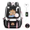 Универсальный школьный рюкзак Campus Капибара Личность Тренд USB Многофункциональный рюкзак Студенческий Новый