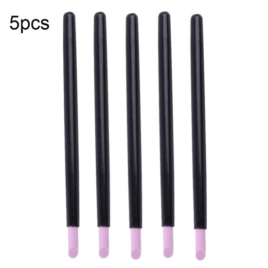 5шт Pro кварцевый скраб для ногтей ручка-толкатель триммер для удаления кутикулы маникюрный инструмент