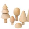 Деревянные кубики для строительства и stacking, развивающий набор игрушек для малышей, форма дерева