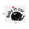 Car Accessories 3D Cartoon Window Waterproof Baby In Car Car Stickers Auto-styling Windshield