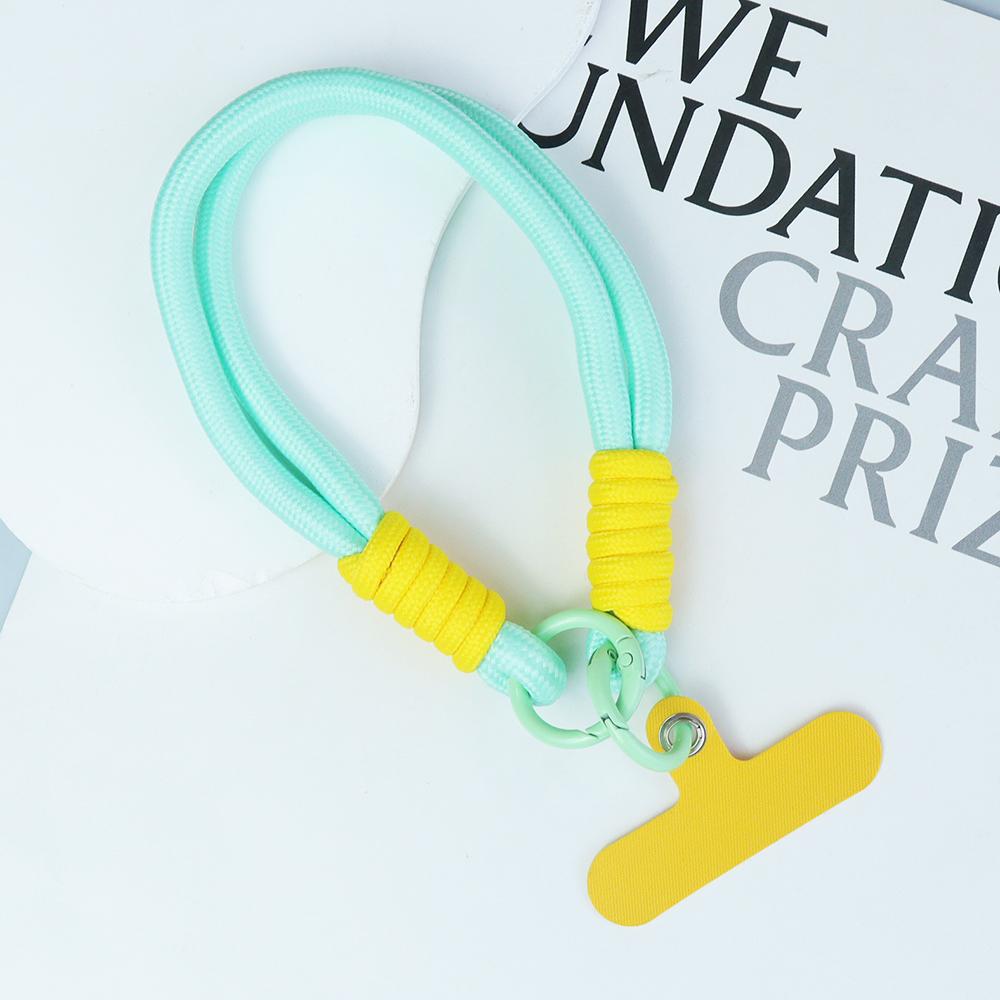 Color Matching Mobile Phone Lanyard Key Chain Creative Short Hand-woven Lanyard Mobile Phone Case Key Ring Bag Sling