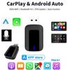 2 In1 Wireless CarPlay Android Auto Wireless Adapter Smart Mini AI Box WiFi Fast Connect for Toyota Nissan Ford Chevrolet Suzuki Plug and Play
