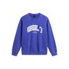 Li-Ning Мужская толстовка с круглым вырезом Wade Series Letter Print Washed Loose Casual Crewneck Sweatshirt Dream-Blue AWDU003-3