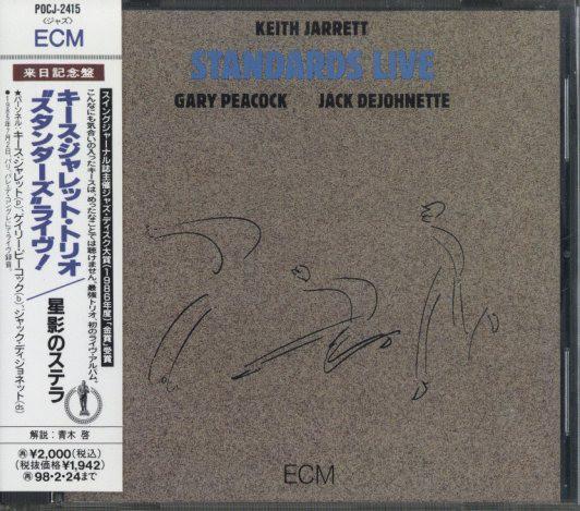 CD KEITH JARRETT Standards Live POCJ2415 ECM 1996 Japan ObiJazz Used