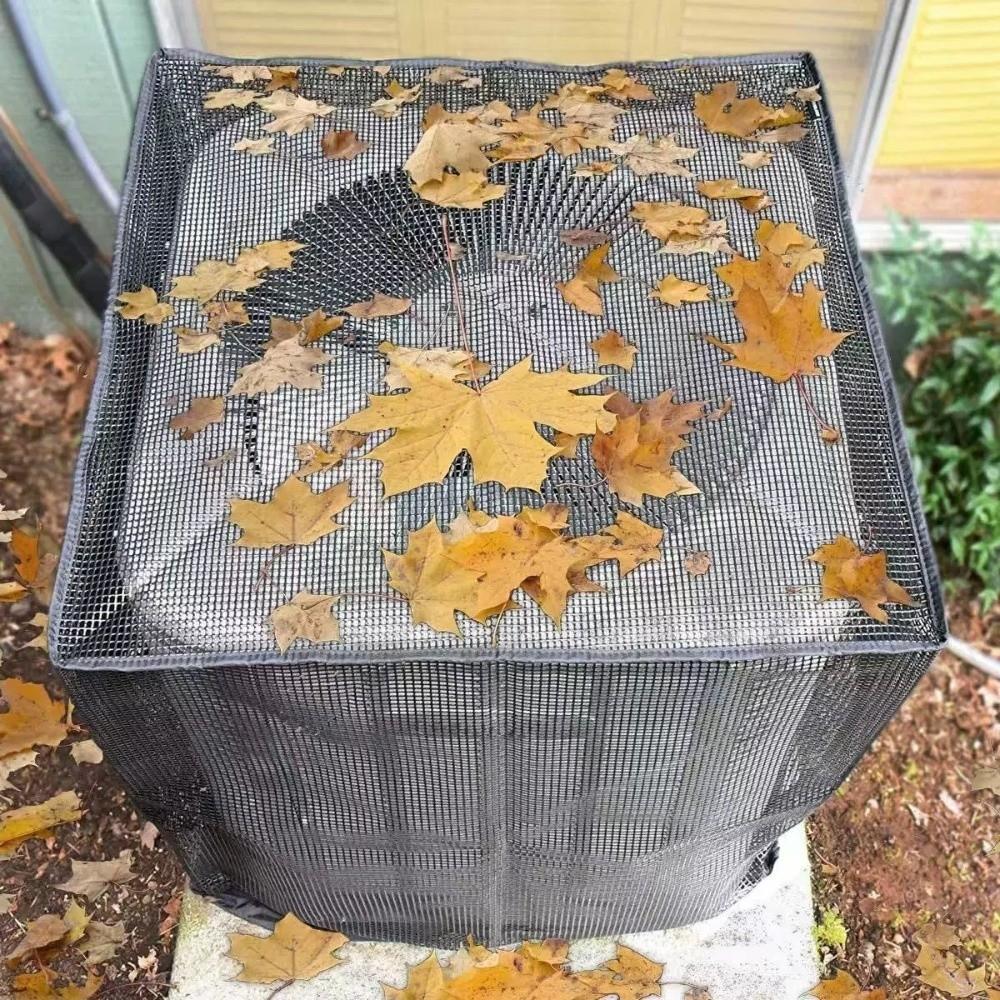 Weather Resistant AC Unit Cover Breathable Protective Mesh Cover Air Conditioner Cover Outdoor