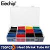 164/280/328/580/750 шт. Комплект термоусадочных трубок Termoretractil для изоляции кабелей Ассортиментный комплект DIY электрические рукава для проводов